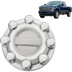 2.5"*8.25" Front & Rear Chrome Wheel Center Hub Cap Compatible with 2017-2022 Ford F-250 F-350 Super Duty Replace# HC3Z-1130-J HC3Z1130J