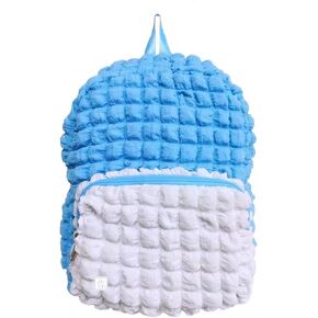 Backpack, cloud backpack, white light blule backpack, cute backpack, labtop backpack