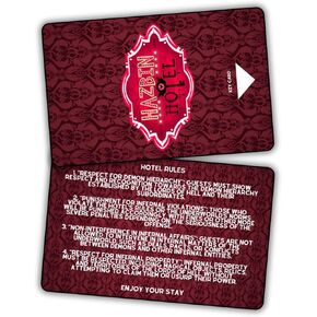 Hazbin Hotel Key Card, Funny Plastic Card Hazbin Hotel Fans Complement for Costumes, Double Sided, Collectible Trading Card, Novelty Gift