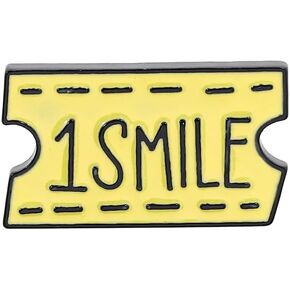 One Smile Awesome Brooch Cartoon Enamel Brooch Pin Jacket Lapel Metal Pins Brooches Badges Exquisite Jewelry Accessories
