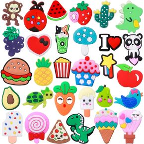 30 50 100 150pcs Random Cartoon Shoe Charms Cute Shoe Decoration Charms for Bracelet Wristband Party Favors Accessories