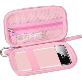 Hard Travel Case for SABANI for LOVELEDI for IAPOS for Pxwaxpy for OHOVIV for FOCHEW Portable Charger Power Bank, Storage Holder for Fast Charging Battery Protective Case (Black)