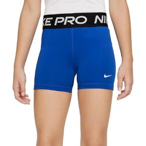 Nike Pro Big Kids' (Girls') Shorts (Game Royal/White, DA1033-480)