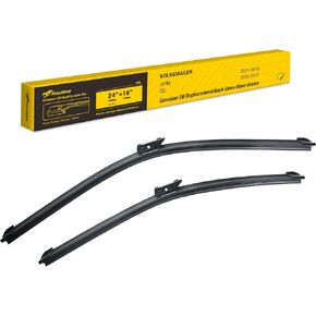 Oem Windshield Wipers Blades Replacement for VW Jetta 2011-19 CC 13-17 Passat 12-18 Front Windshield Wipers for My Car,Automotive Replacement Windshield Wiper Blade 24"+19"