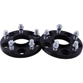VLAOSCHI Black Forged 5x120 Hubcentric Wheel Spacers 1.5" with 14x1.5 Studs 72.56mm Bore Compatible with Land Rover for 2020+ Defender | 1999+ Discovery (NO Sport) | LR3 LR4 | Rang-Rover - Pack of 2
