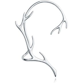 Reffeer Platinum Plated Copper Cartilage Cuff Earring Non Piercing Wraps for Women Clip Ons Earring Climber