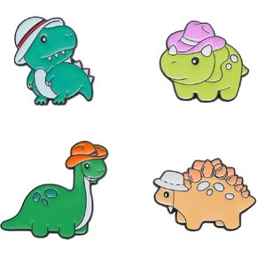 4PCS Cartoon Brooch Pins for Women Gift Enamel Backpack Decoration Gifts
