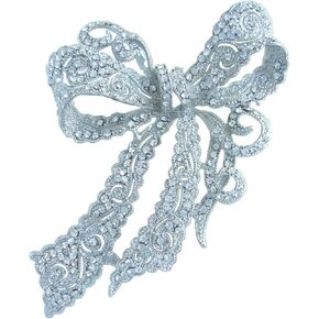 4.13" Rhinestone Crystal Bowknot Brooch Pin Pendant Wedding Prom Jewelry BZ5823 in Saudi Arabia