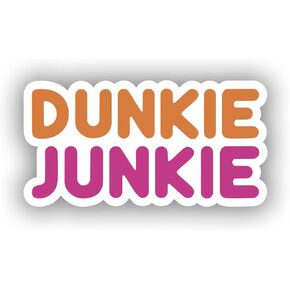 Sticker Dunkie Junkie Decal for Car Truck Bumper Laptop Vinyl Window Wall US