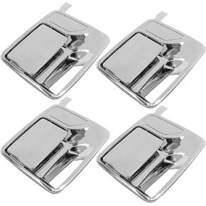 Exterior Door Handle Fit for Ford F250 F350 F450 550 Super Duty 1999-2016 Excursion 2000-2006, Chrome Outside Outer Handle Replace 7C3Z2522405AA 7C3Z2522404AA 7C3Z2626601AA 7C3Z2626600AA