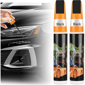 Car Scratch Remover, Touch-Up Paint Pen Cars, Black Car Scratch Repair Paint Pen Two-In-One Vehicles Paint Deep Scratch,Quick & Easy to Repair Automotive Scratches Paint Remove Pen