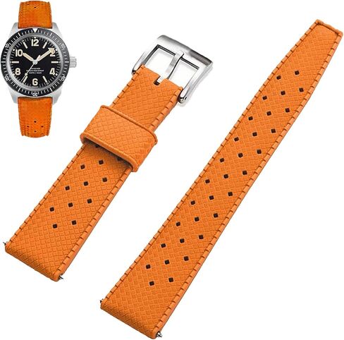 Rubber Watch Strap 20mm 22mm Quick Release Tropical Style Universal Rubber Watch Band Replacement band Strap for Men Women in Saudi Arabia