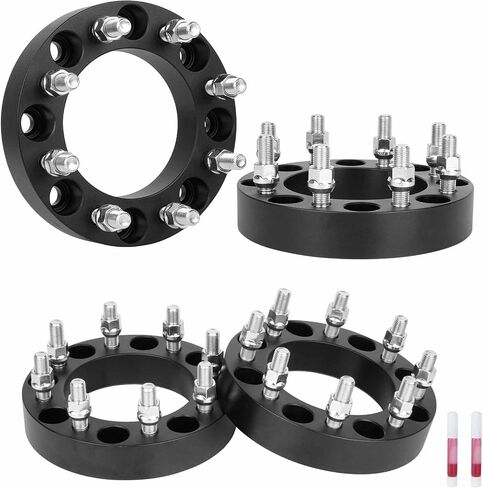 8x170 to 8x6.5 1.5 inch Wheel Spacers 125mm Bore for 1999-2022 F250 F350 & Super Duty (Only with M14x1.5 Lugs), 14x1.5 Studs 8 Lugs Wheel Adapters fits 2003-2005 Excursion, Set of 4 in Saudi Arabia