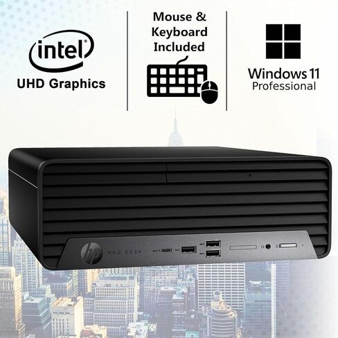HP Elite 600 G9 Tower Business Desktop, Intel 4-Core i3-13100 up to 4.5GHz, RJ-45, Wired Keyboard & Mouse, Windows 11 Pro (16GB RAM | 1TB SSD) in Saudi Arabia