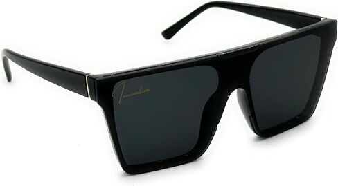 NEW Square Retro Sunglasses Men Women Oversized Flat Top Mirrored UV400 Fashion in Saudi Arabia