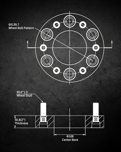 EVIL ENERGY 6x5.5 Wheel Spacers 1 inch Compatible for Chevy 1999-2022 Silverado 1500, 6x139.7 mm Hubcentric no Lip 6 lugs 108mm Hub Bore M14x1.5 Studs Black in Saudi Arabia