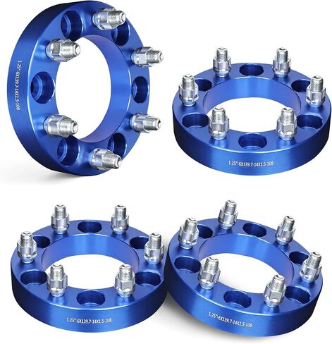 EVIL ENERGY 6x5.5 Wheel Spacers 1 inch Compatible for Chevy 1999-2022 Silverado 1500, 6x139.7 mm Hubcentric no Lip 6 lugs 108mm Hub Bore M14x1.5 Studs Black in Saudi Arabia
