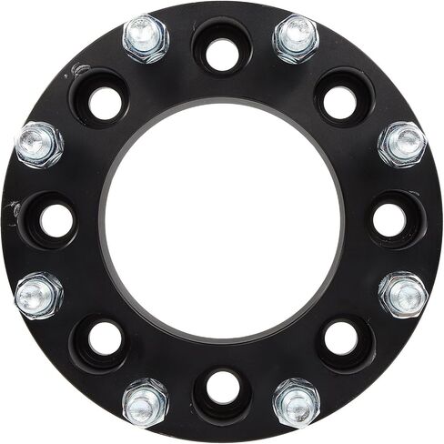 ECCPP 8x6.5 إلى 8x180 محولات العجلات 1.5 بوصة 8 عروة مناسبة لسيارة شيفروليه سيلفرادو 3500 HD 2007-2010 لسيارة GMC Sierra 2500 HD 2001-2010 مع مسامير 14x1.5 تجويف مركزي 117 مم - 4 قطع in Saudi Arabia