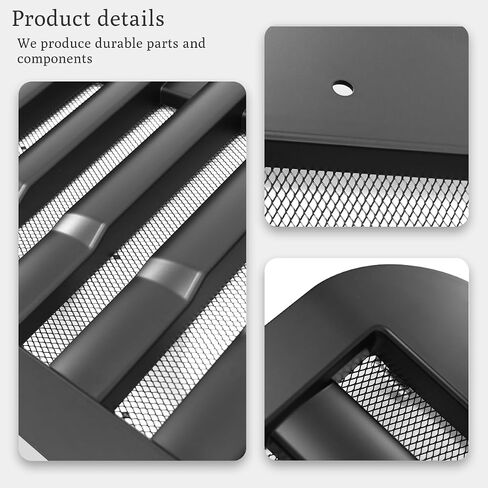 Front Black Grille With Bug Screen Compatible With 1990-2020 Freightliner FL 112 120 in Kuwait