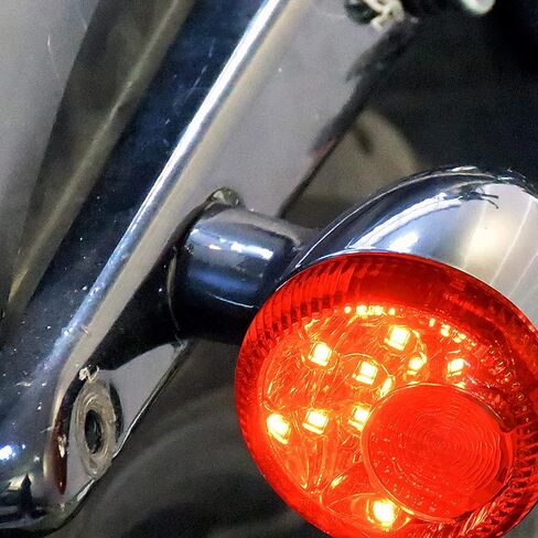 أقواس إشارة الانعطاف الخلفية للدراجة النارية HDBUBALUS مناسبة لدراجات Harley Sportster 883 1200 1992-2022 باللون الأسود in Kuwait