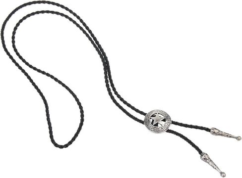 COOLLA Bolo tie- Handmade Star Western Cowboy Black Vintage Turquoise Pendant for Women,Men in Saudi Arabia
