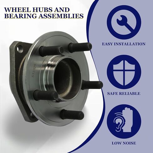 513325 Front Wheel Bearing and Hub Assembly, Compatible with 2012-2020 Chrysler 300 (RWD) 2012-2020 Dodge Charger (RWD Models) 2012-2016 Chrysler 300 (C RWD Models (3.6L, 5.7L)) in Kuwait