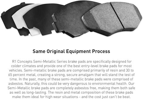 R1 Concepts Front R1 concepts Semi-Metallic Series Brake Pads 2311-1521-00 in Saudi Arabia