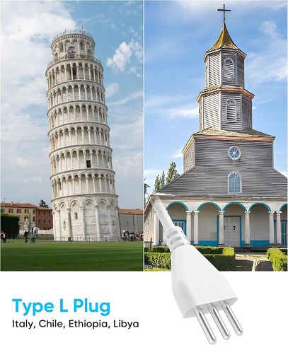 UK Travel Plug Adapter, Olcorife US to UK Ireland Type G Plug Adapter, International Power Strip with 8 Outlets and 4 USB(1 USB-C), 5 FT Cord for UK Ireland Dubai Hongkong in Kuwait