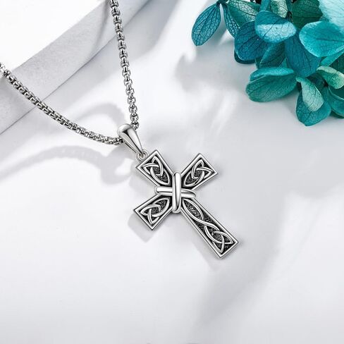 Crucifix Necklace Ms. Jesus Pendant Abalone Cross Necklace Women's Gifts Men's Gifts in Kuwait