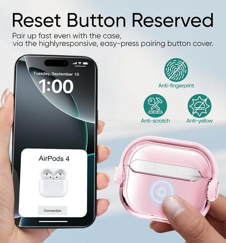 غطاء حافظة متوافق مع الجيل الثاني من AirPods pro2 من MAGIC JOHN، جراب ناعم من مادة TPU AirPods pro2، جراب واقٍ مقاوم للصدمات مع سلسلة مفاتيح لحافظة Apple AirPods pro2 للنساء والرجال - أسود in Saudi Arabia