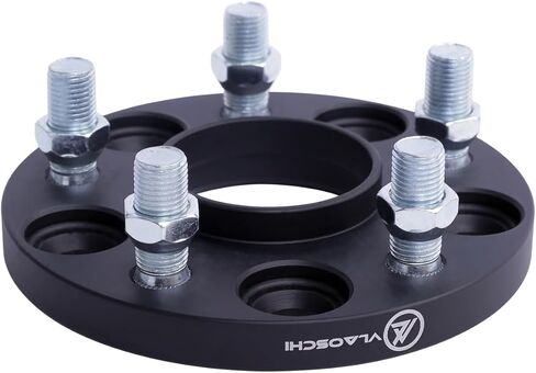 VLAOSCHI Black Forged 5x120 Hubcentric Wheel Spacers 1.5" with 14x1.5 Studs 72.56mm Bore Compatible with Land Rover for 2020+ Defender | 1999+ Discovery (NO Sport) | LR3 LR4 | Rang-Rover - Pack of 2 in Kuwait