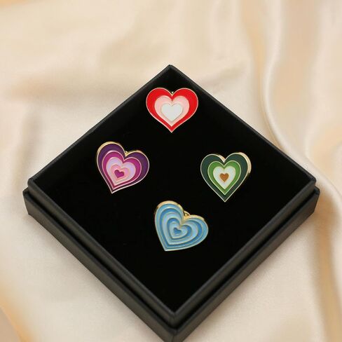 4PCS Cartoon Brooch Pins for Women Gift Enamel Backpack Decoration Gifts in Saudi Arabia