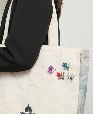 4PCS Cartoon Brooch Pins for Women Gift Enamel Backpack Decoration Gifts in Saudi Arabia