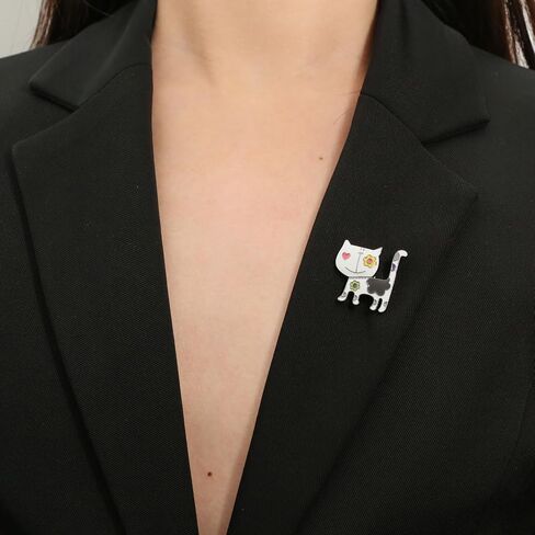 4PCS Cartoon Brooch Pins for Women Gift Enamel Backpack Decoration Gifts in Saudi Arabia