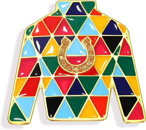 Kentucky Derby Brooches for Women Horseshoe Brooches Derby Race Horse Riding Suit Brooch Pins Derby Outfits Accessories in Saudi Arabia