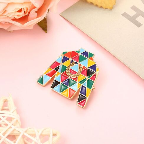 Kentucky Derby Brooches for Women Horseshoe Brooches Derby Race Horse Riding Suit Brooch Pins Derby Outfits Accessories in Saudi Arabia