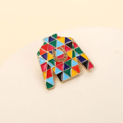 Kentucky Derby Brooches for Women Horseshoe Brooches Derby Race Horse Riding Suit Brooch Pins Derby Outfits Accessories in Saudi Arabia