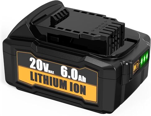 2 حزمة 9.0Ah بطارية ليثيوم أيون بديلة لبطارية ديوالت 20 فولت مع مؤشر LED متوافق مع سلسلة 20 فولت DCB204 DCB206 DCB200-2 DCB180 DCD985B DCB200 DCD/DCF/DCG in Saudi Arabia