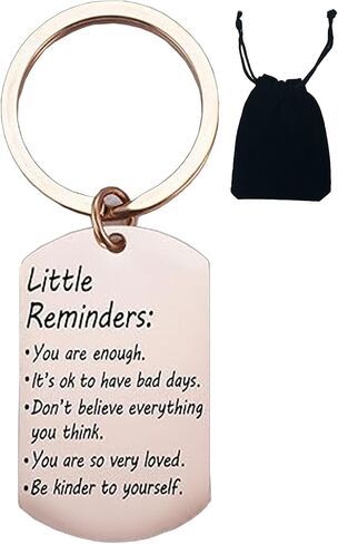 Pocket Hug Token Little Reminders Keychain Self Care Gift Mental Health Inspirational Sobriety Present in Saudi Arabia