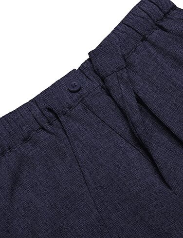 COOFANDY Mens Casual Shorts Elastic Waist Drawstring Shorts Summer Beach Linen Shorts in Kuwait