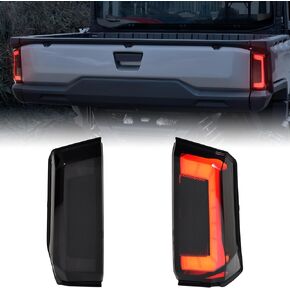 SAUTVS LED Taillights for Polaris Ranger XD 1500, Smoked Black Rear Brake Stop Lamp Tail Light for Polaris Ranger 1500 XD Premium/Northstar 2024 2025 Accessories, Replace #2415904, #2415905, One Pair