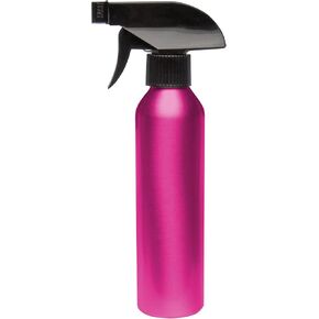 Diane Aluminum Spray Bottle Applicator with Nozzle for Hair Styling and Coloring – Small - 9.4" x 1.5", 8oz Capacity – Silver