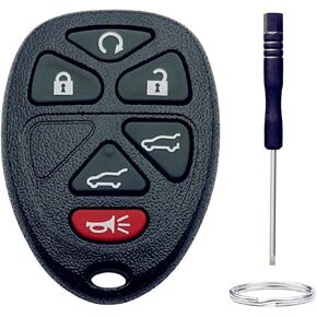 Key Fob Shell Replacement for Buick/Chevy Avalanche Equinox Express Silverado Traverse/GMC Sierra/Pontiac Torrent 3 Button Car Keyless Entry Remote Control Key Fob Case Cover (3 Button)