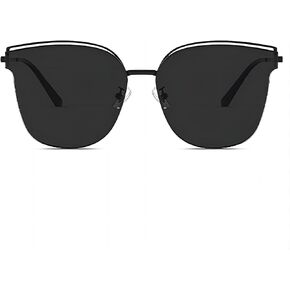 Trendy Cateye Aviator Gradient Sunglasses For Women Men Vintage Metal Sun Glasses