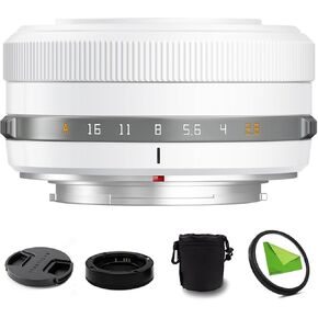 TTArtisan 27mm F2.8 f/2.8 XF-Mount Auto Focus APS-C STM Lens for Fujifilm Fuji X-Mount Cameras X-T10 X-T2 X-T20 X-T30 X-T3 X-T4 X-T5 X-T100 X-T200 X-T30 X-PR01 X-PR02 X-PR03 X-E4 -Silver