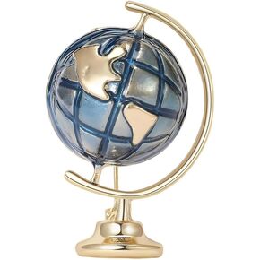 Globe Brooch Pins for Women, Earth Planet Brooch Pin, Cute Earth Brooch Lapel Pin, Bohemian Globe Planet Brooches Pins for Women Hat Bag Suit Dress Accessories Jewelry