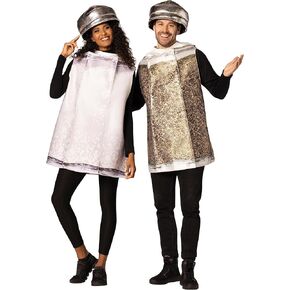 Halloween Couples Costume, Salt and Pepper Shaker set. Adult Unisex one size.