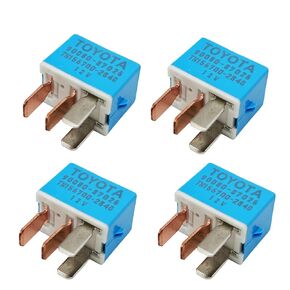 90987-02027 AC Relay Set - 4-Pack Premium 4-Pin Automotive Relays Compatible for 1997-2014 Toyota and Lexus Models