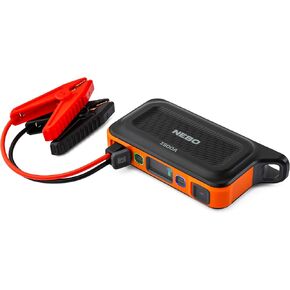 NEBO 1500A Portable Car Battery Jump Starter | 22.9Wh Power Supply Jump Box Restarts 12V Trucks & SUVs, 30 Battery Boosts from 1 Charge, Integrated Emergency Floodlight, USB Ports, TSA Approved