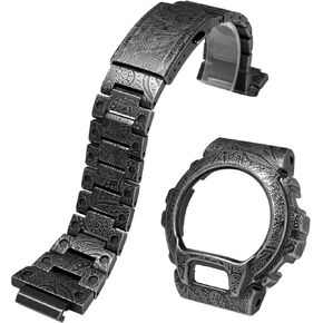 MOD Kit Compatible With Casio For G-Shock DW6900 DW-6900 Metal Watch Case Bezel 316 Stainless Steel Strap Band Bracelet Accessories